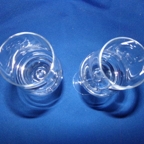 Vintage New Accademia Luigi Bormioli Crystal Toasting Wine Glasses - Set of Two - Picture 4 of 5